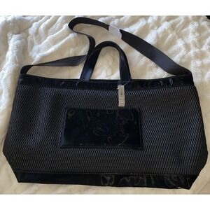 Nwt Victoria Secret Sport VSX mesh Sport Beach Tote Bag Black